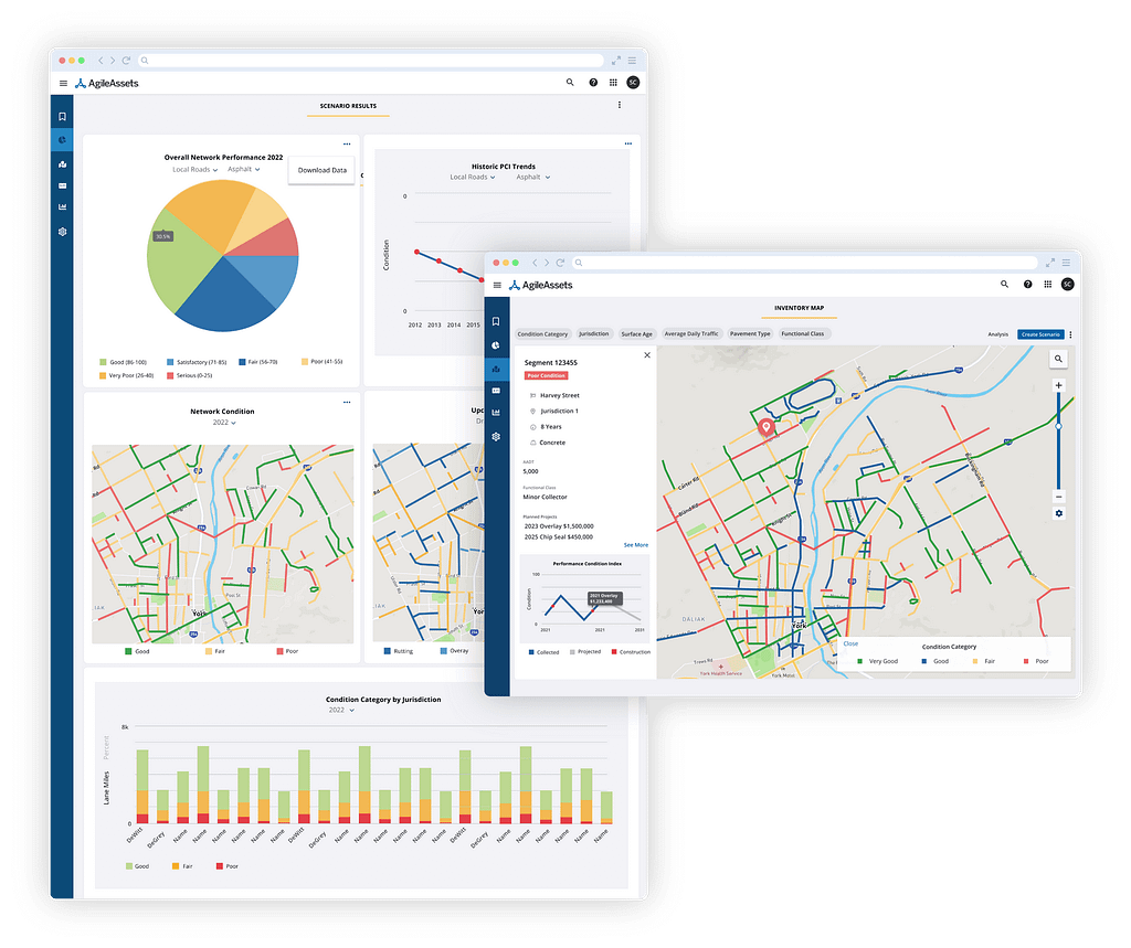 Pavement Express Dashboard & Inventory Map